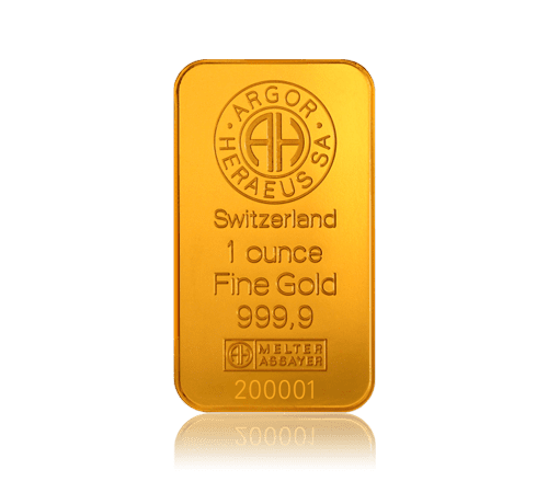 1 ounce Gold Platte aus der Schweiz - NMF OHG